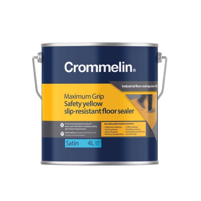 Crommelin 4L Yellow Maxi Grip Floor Coating