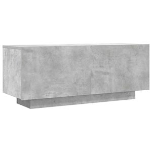 vidaXL TV Cabinet Concrete Grey Engineered Wood Living Room TV Stand Storage