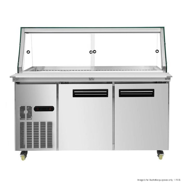 Thermaster PG150FA-XG Cold Salad & Noodle Bar 4×1/1 GN Pans