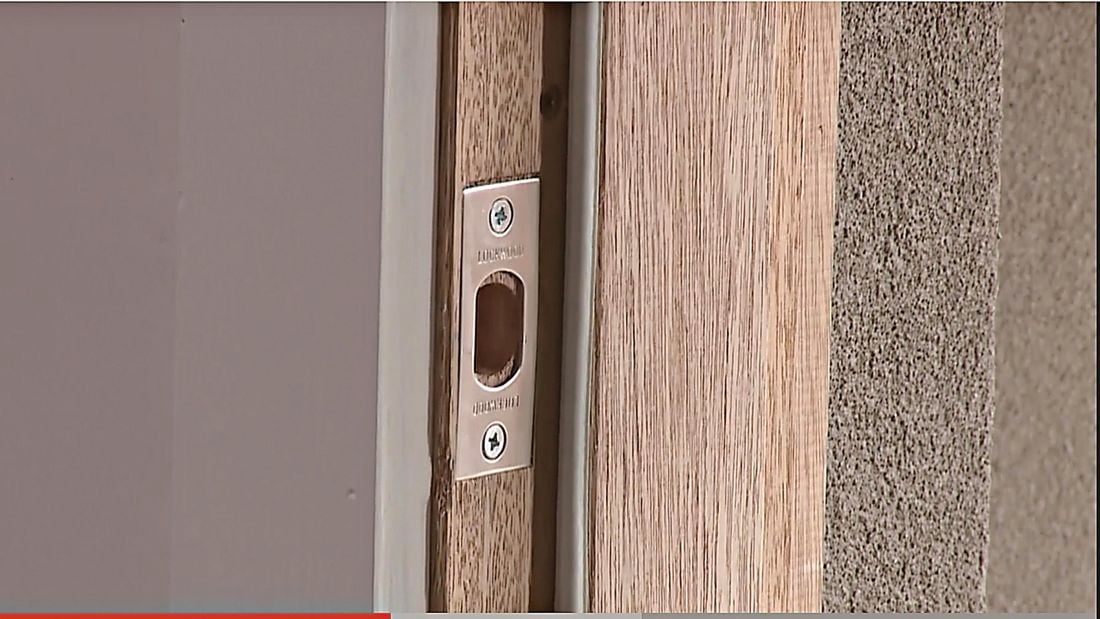 Gaps in a door jamb that need filling