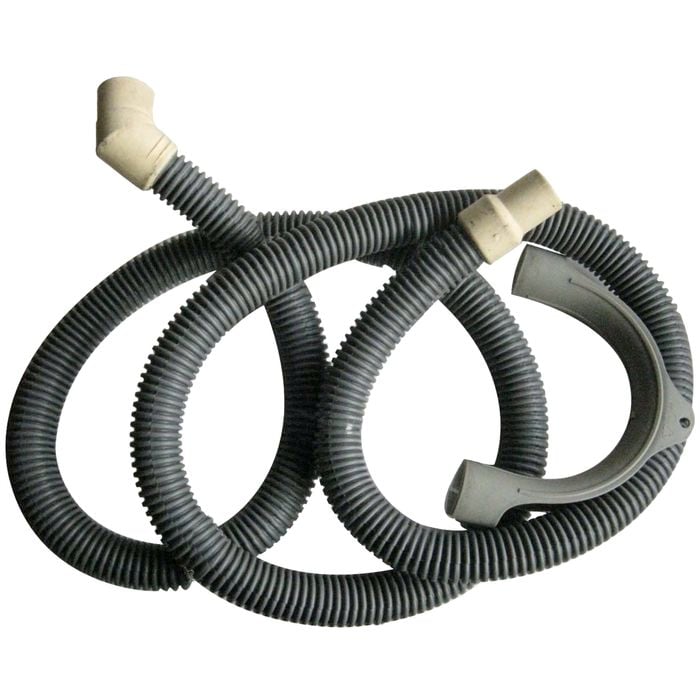 Kinetic 2m Grey PVC Washing Machine And Dishwasher Outlet Drain Hose