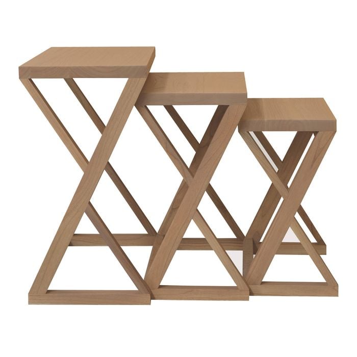 Centrum Furniture Manhattan Nesting Table - Set of 3 - Natural