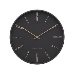 One Six Eight London Maya 30cm Charcoal Grey Silent Wall Clock