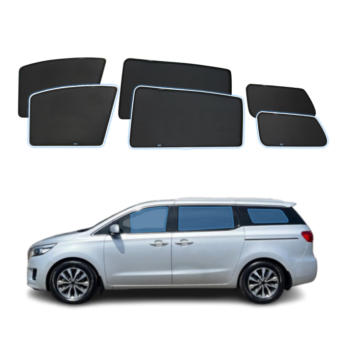 AUSGO Magnetic Window Sun Shade for KIA Carnival YP Series 2014-2020 6-Piece Set Car Shades