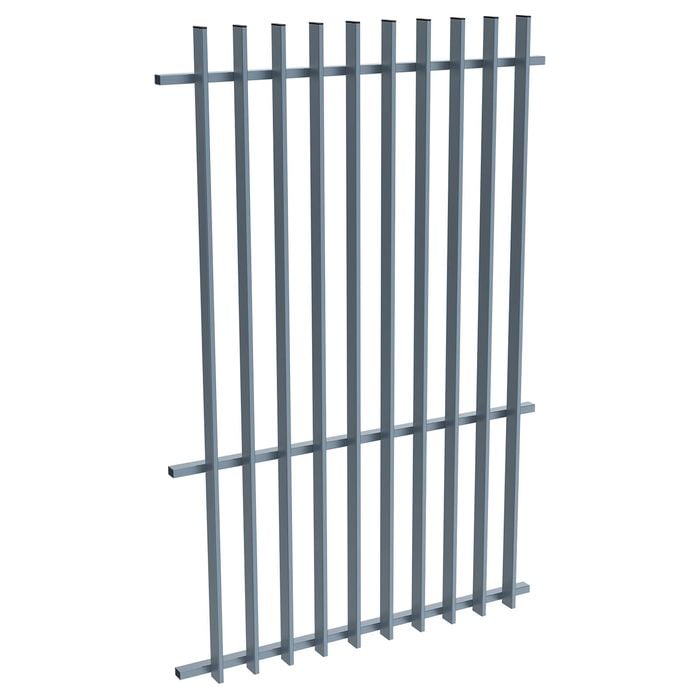 ProtectorAl 0350-1200W x 1800H Deep Ocean Aluminium Radiator Pool Fence Panel with mid rail
