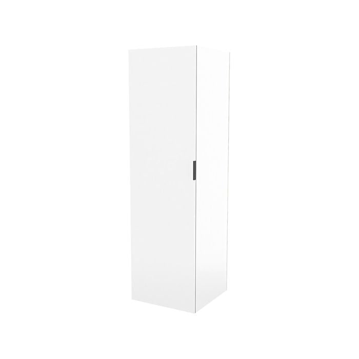 Lugna 2048 x 600 x 580mm White Double Hangrail 1 Shelf 1 Left Hand Door Cabinet