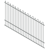 ProtectorAl 1201 - 2400 x 1500mm Monument  Raked 16-30º Loop And Spear Top Pool Fence Panel
