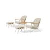 SIMPO Atlanta 5-Piece Outdoor Balcony Setting - White