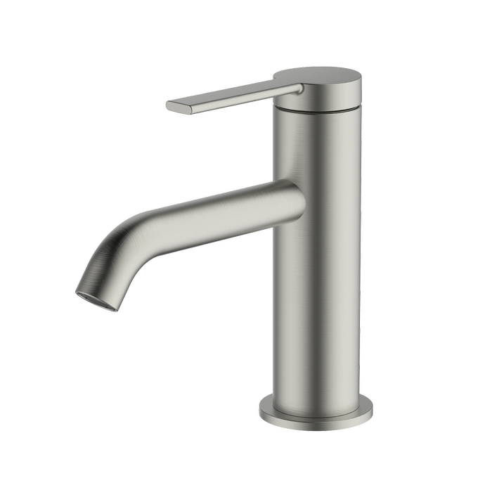 Greens WELS 5 Star 6.0L/Min Brushed Nickel Penny PVD All Pressure Basin Mixer