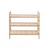 Sherwood Home 3-tier Essential Natural Bamboo Shoe Rack Light Brown 70x27x60cm