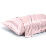 LINENOVA 100% Mulberry Silk Pillow Case 22 Momme Slip Pillowcases - Blush