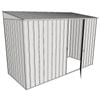 Build-A-Shed 1.2 x 3.0 x 2.0m Skillion Single Hinged Side Door Shed - Zinc