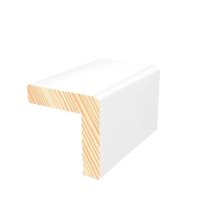 Porta 30 x 30mm 2.7m External Corner Rounded Edging Primed FJ Pine