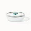 Anyday The Large Shallow Dish | Kale | Glass Microwave Steamer