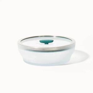 Anyday The Large Shallow Dish | Kale | Glass Microwave Steamer