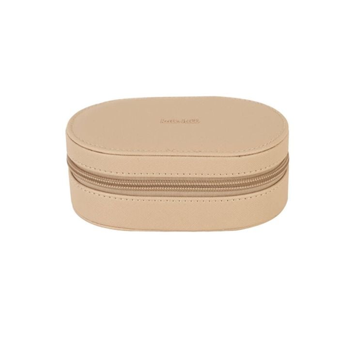 Kate Hill Travelling Jewellery Organiser Storage Bag Case 14.5x8.5x5cm Neutral