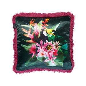 Bedding House 45cm x 45cm Pink Jungle Fever Pink Filled Cushion 45cm x 45cm