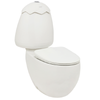 Johnson Suisse White Egg Junior Lid Close Coupled Suite