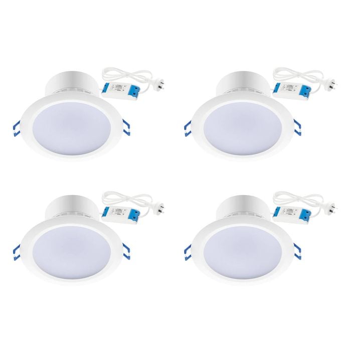 Deta 10W 940m White Grid Connect Smart LED Downlight - 4 Pack