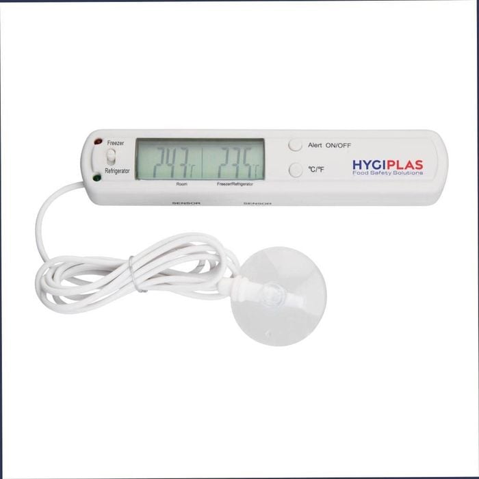 Hygiplas Digital Fridge Freezer Thermometer With Alarm Food Safety Temperature Monitor