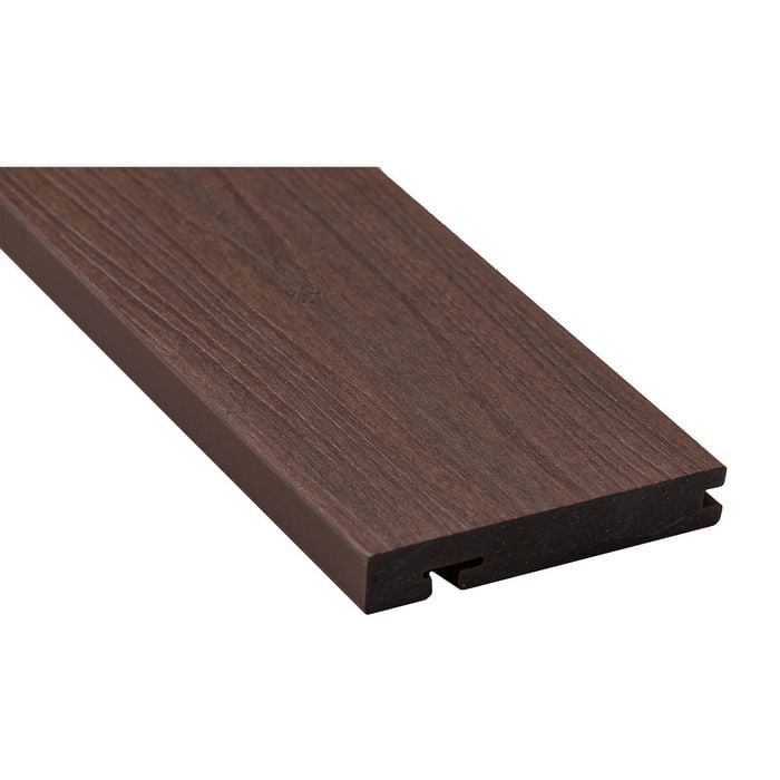 Ekodeck 137 x 23mm 5.4m Riverbank Red Designer Edge Board Composite Decking