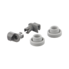 Bosch Dishwasher Roller Set For Under Basket, 2 Wheels + 2 Axis