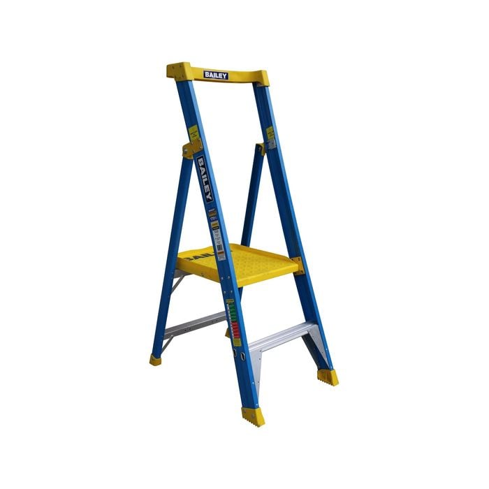 Bailey 600mm 170KG Fiberglass Pro Punchlock Platform Step Ladder