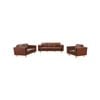 3+2+1 Seater Brown Colour PU Leather Sofa Set
