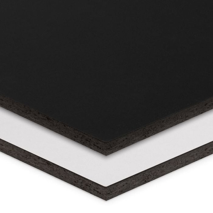 STRUCTApanel Black/White Texture 12mm 2400 x 1200mm MR Particleboard