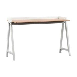 Modern Furniture YARA Study Desk 118cm - White & Natural