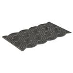 Axton 75 x 45cm Black Wave Scraper Mat