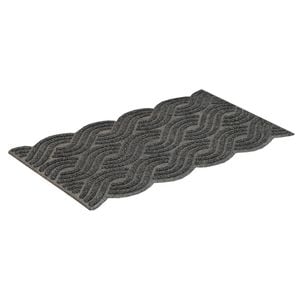 Axton 75 x 45cm Black Wave Scraper Mat