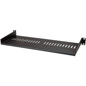 StarTech.com 1U Vented Server Rack Cabinet Shelf - Fixed 7in Deep Cantilever Rackmount Tray for 19" Data/AV