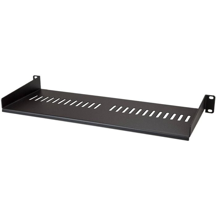 StarTech.com 1U Vented Server Rack Cabinet Shelf - Fixed 7in Deep Cantilever Rackmount Tray for 19" Data/AV
