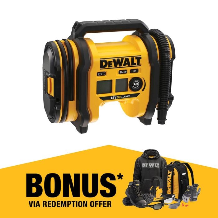 DeWALT 18V XR Cordless Air Inflator DCC018N-XJ - Skin Only