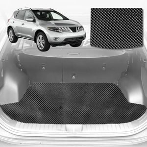 6D Diamond Car Boot Mat for Nissan Murano Z512009-2015-Cargo Mat-Black-Outback GT