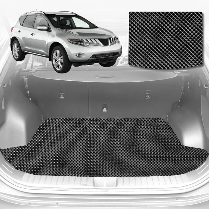 6D Diamond Car Boot Mat for Nissan Murano Z512009-2015-Cargo Mat-Black-Outback GT