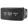 Switch Boss Red LED Laser Etched Rocker Switch (Horizontal) - Winch In/Winch Out [Text] (Momentary)