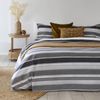 Bambury Queen Bed Indiana Grey Quilt Cover Set Soft Touch Woven Home Bedding