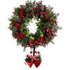 Lifebay Christmas Bell Wreath for Door Table Decor
