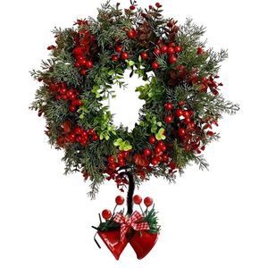 Lifebay Christmas Bell Wreath for Door Table Decor