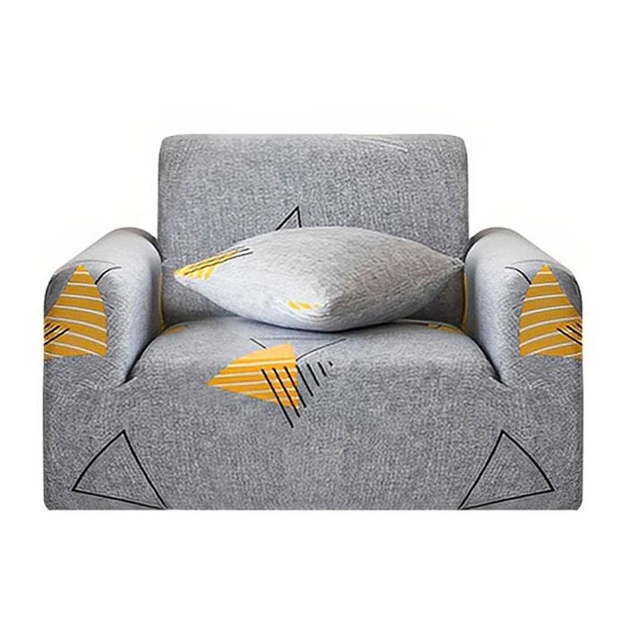 SOGA 1-Seater Geometric Sofa Cover