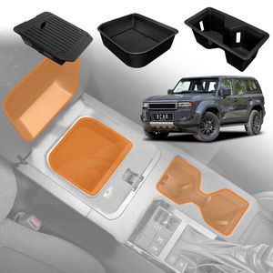 Centre Console Organizer Tray For Toyota Prado 250 Series With Cool Box 2024-onwards Armrest Storage Box Cup Holder Car