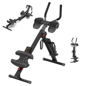 Advwin Multi-Function Rowing Machine, AB Workout Machine w/2-Level Angle, 4-in-1 Full Body Fitness Equipment for Home Gym Use