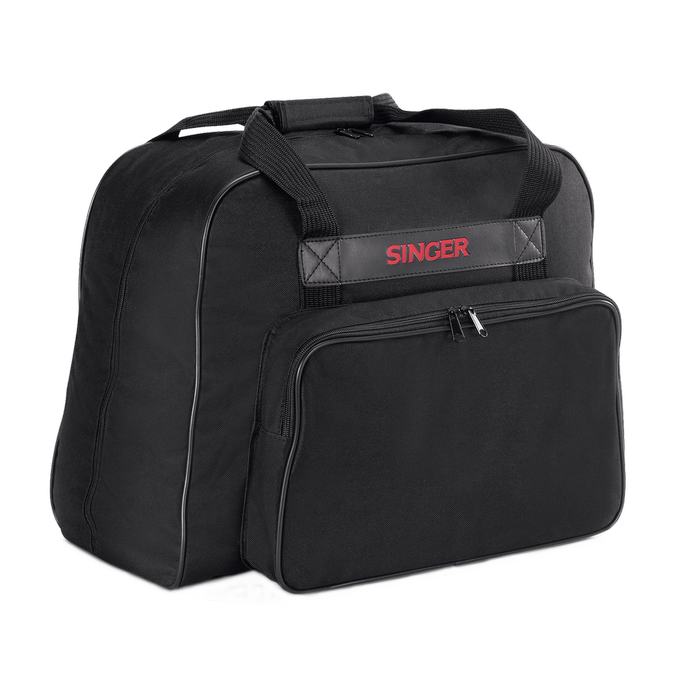 Singer Sewing Machine Carry Case Multicolour Universal Canvas Tote Bag With Multiple Storage Pockets For Accessories - Black