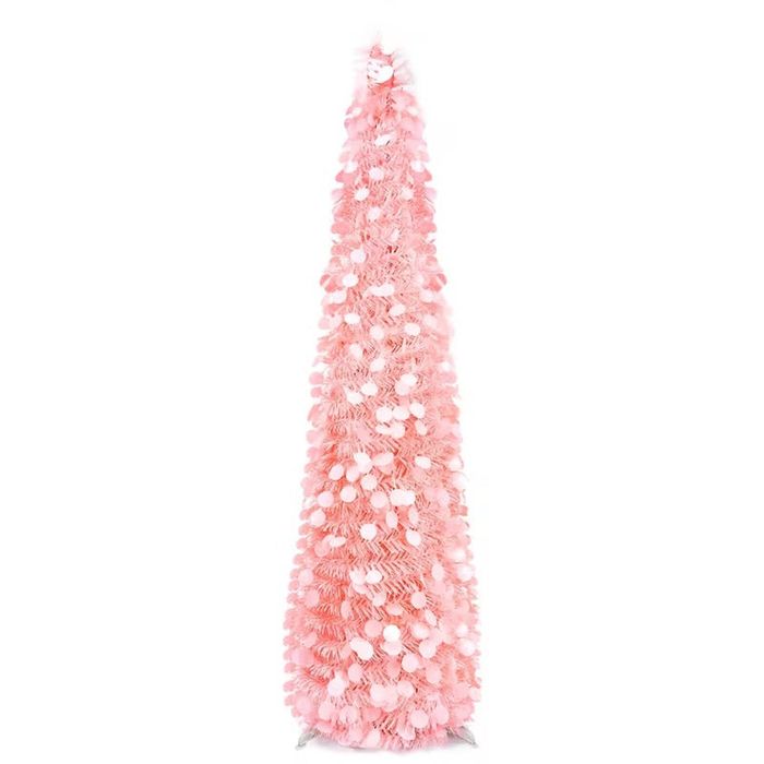 Lifebay Pink Pop-Up Christmas Tree