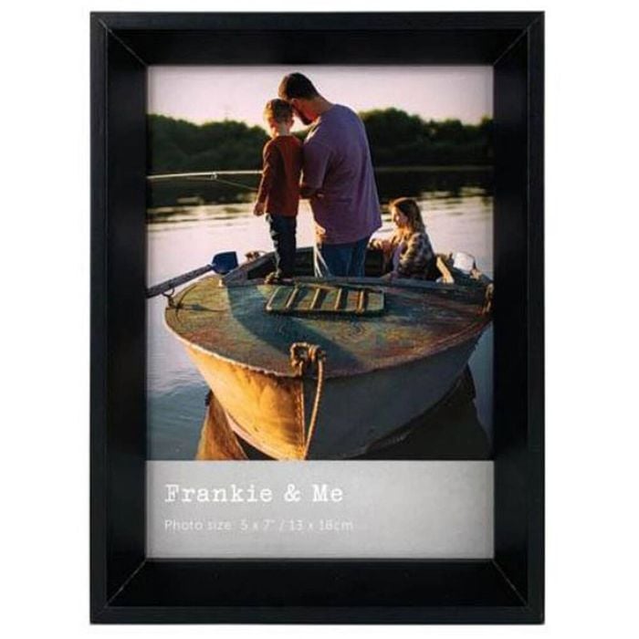 Frankie & Me Window Wooden 5x7'' Picture Frame Home/Office Photo Decor Black