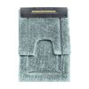2pc Renee Taylor Tufted Bath/Contour Mat Set Cotton 2200GSM Toilet Gray Mist