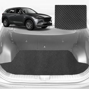 6D Diamond Car Boot Mat for Mazda CX-5 (KF)2017-Current-Cargo Mat-Black-Outback GT