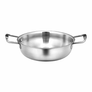 SOGA 22cm Silver Seafood Dry Pot – Premium Stockpot